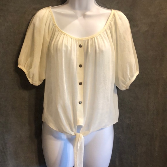 Sheer off white top - Picture 1 of 7